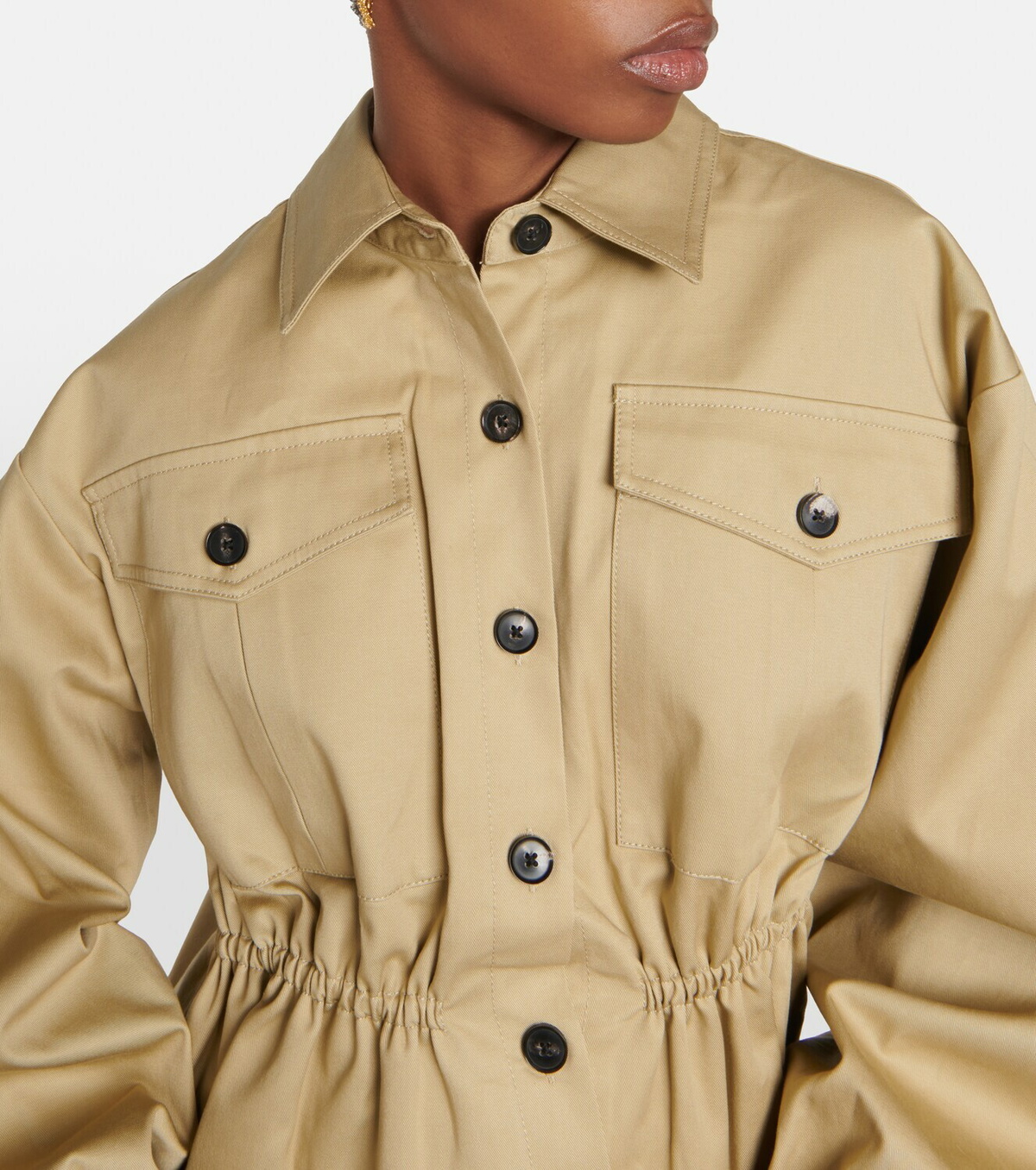 CO Cropped cotton jacket