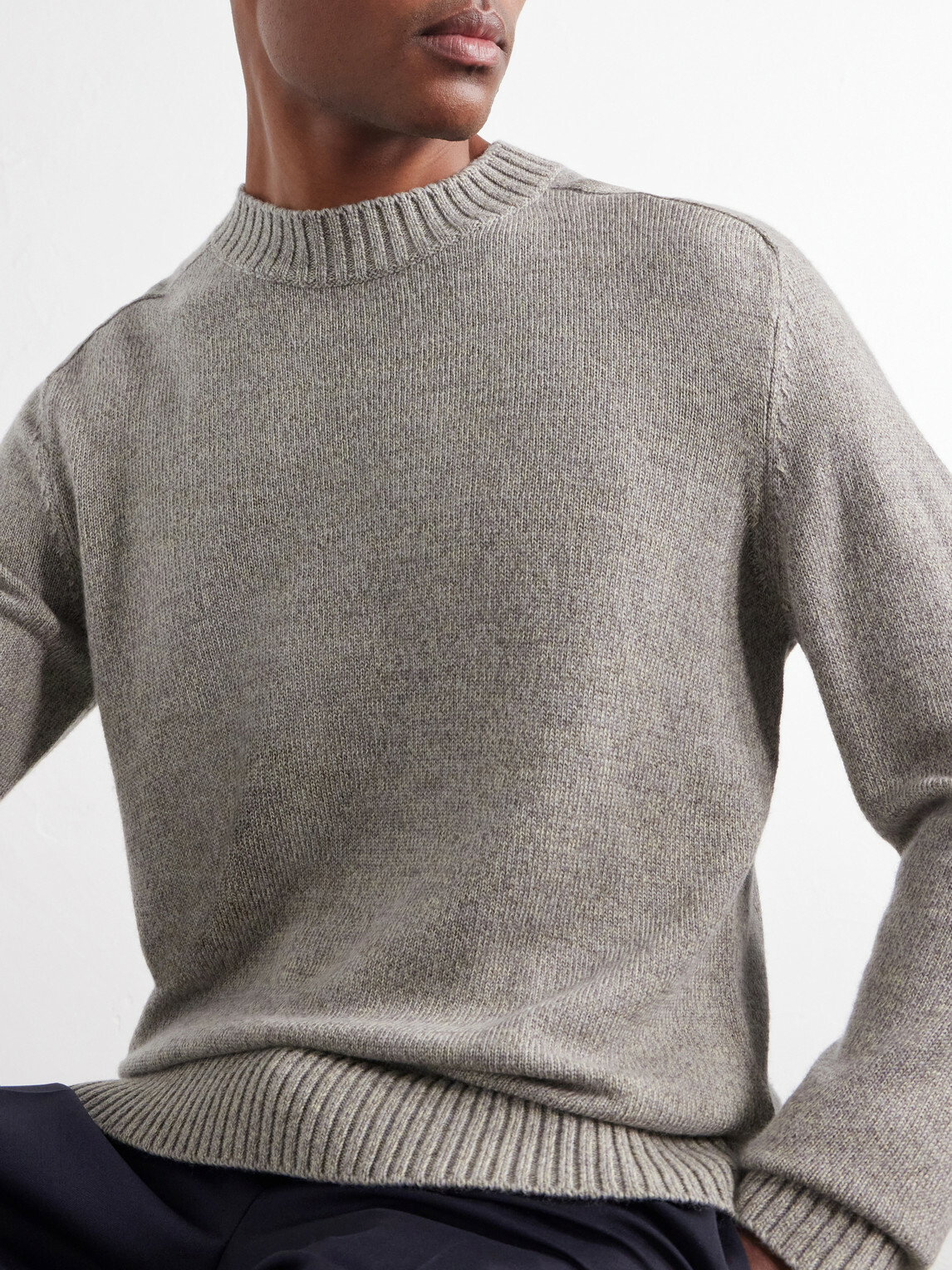 PIACENZA 1733 - Virgin Wool Sweater - Gray