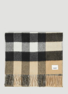 TB Half Mega Check Scarf in Beige