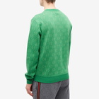 Gucci Men's GG Logo Crew Knit in Green