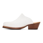 Our Legacy White Mule Slip-On Loafers