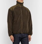 OrSlow - Shell-Panelled Zip-Up Fleece Jacket - Brown