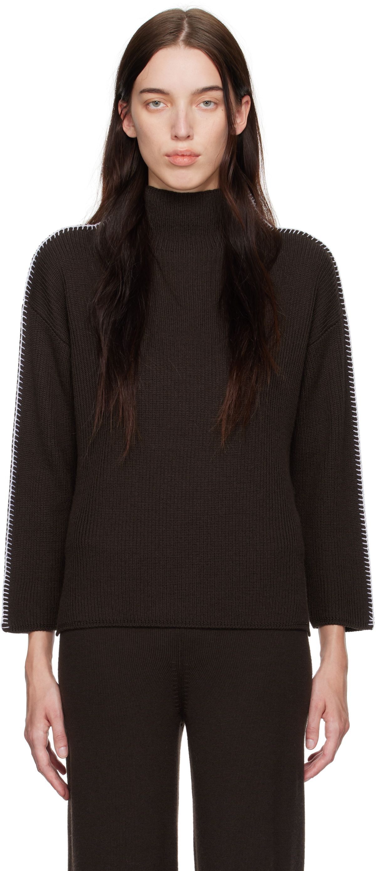 Max Mara Leisure Brown Fanfara Turtleneck