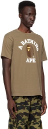 BAPE Brown College T-Shirt
