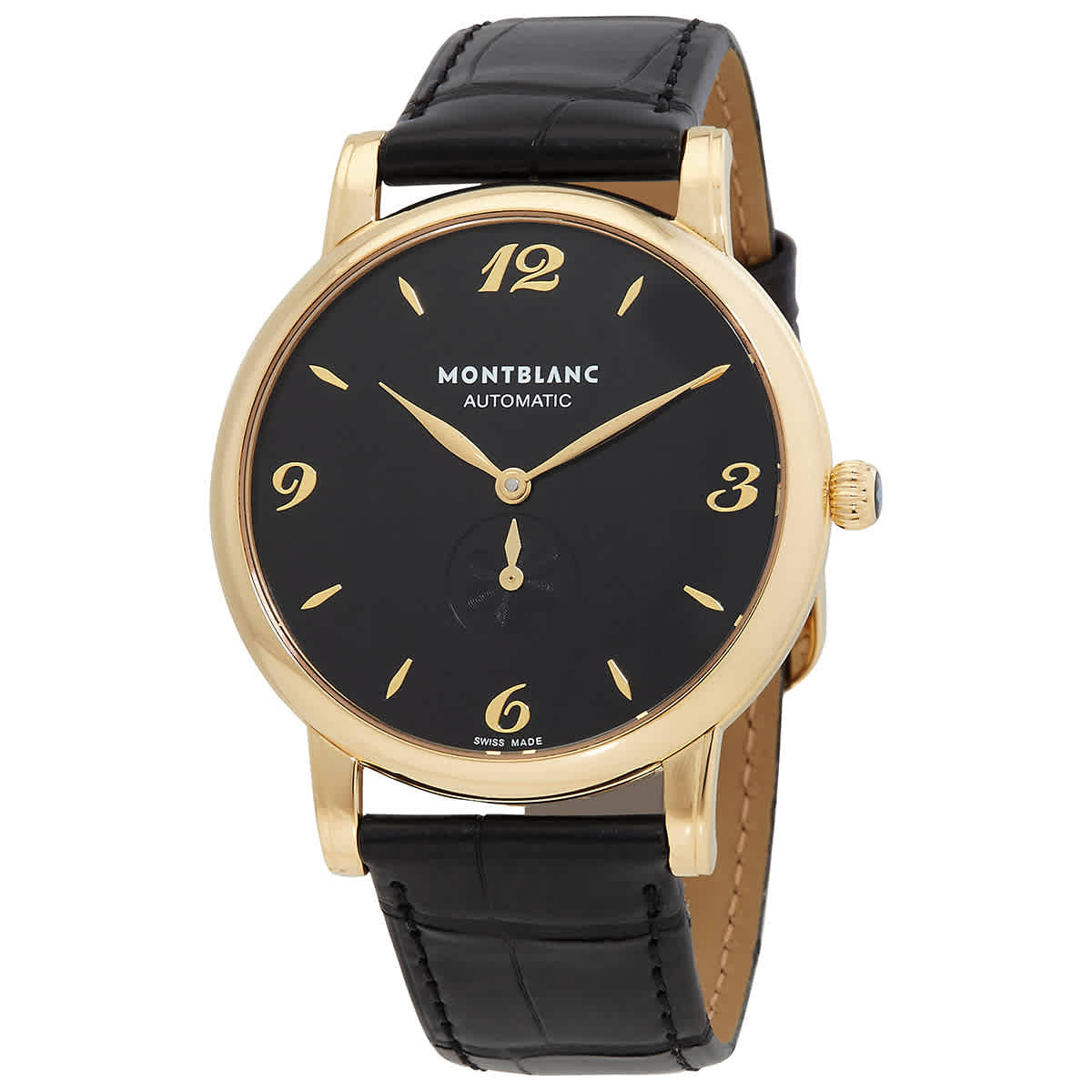 MontBlanc Star Automatic Black Dial Mens Watch 107340