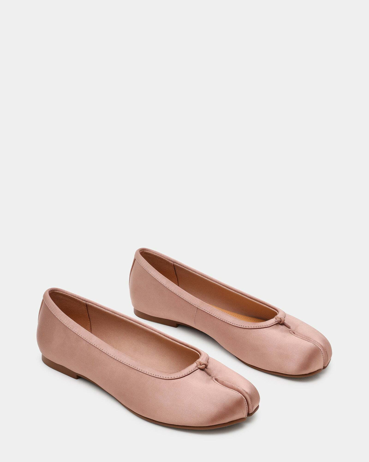 Steve Madden Calico Flats in Blush Satin