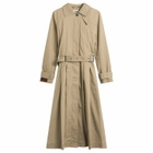 Damson Madder Women's Sofia Pleated Trench Coat in Stone