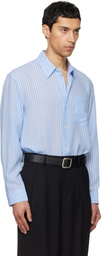 TONYWACK Blue Striped Lyocell Shirt