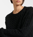 The Row Orus cable-knit cotton and linen sweater