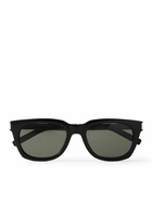 SAINT LAURENT - D-Frame Silver-Tone and Acetate Sunglasses