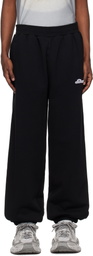 Awake NY Black Crown Logo Sweatpants