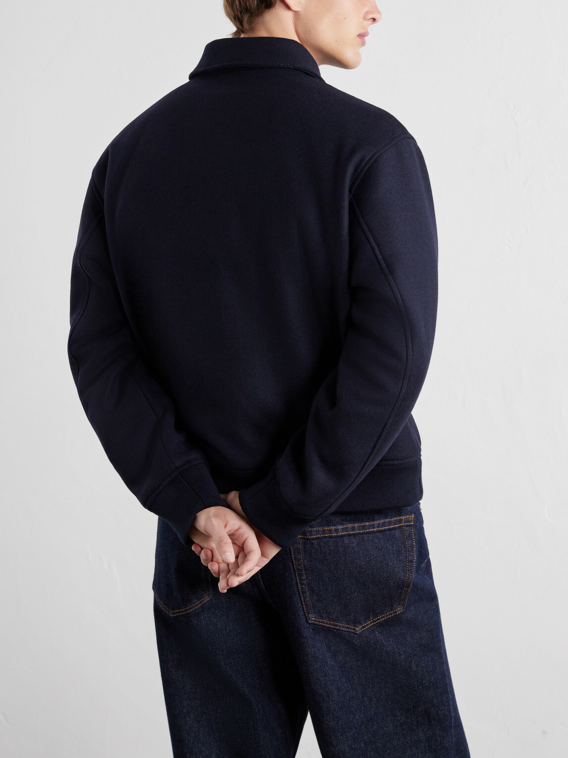 A.P.C. - Charlie Wool-Blend Twill Blouson Jacket - Blue