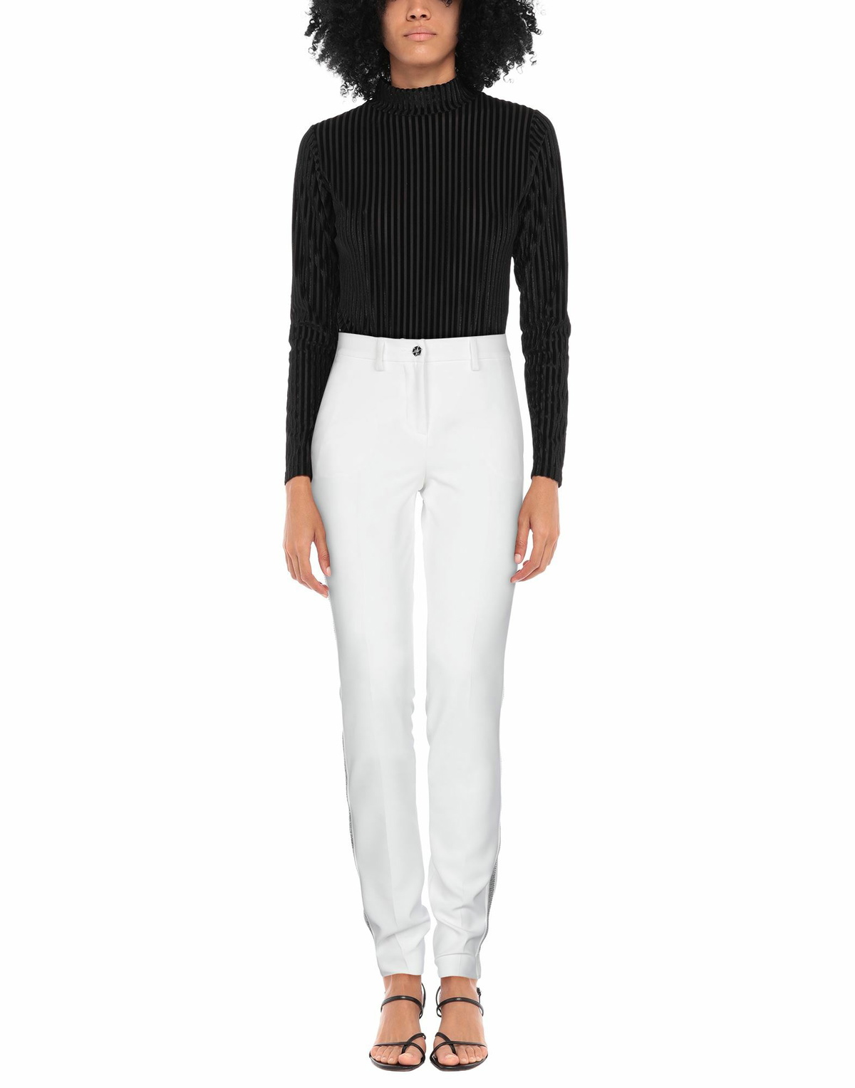 Philipp Plein Womens Pants in White