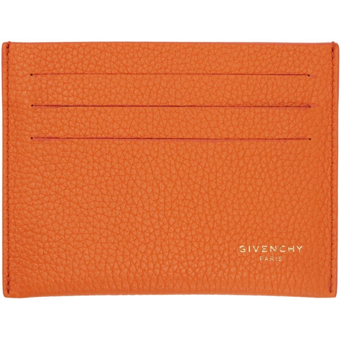Photo: Givenchy Orange Leather Card Holder 