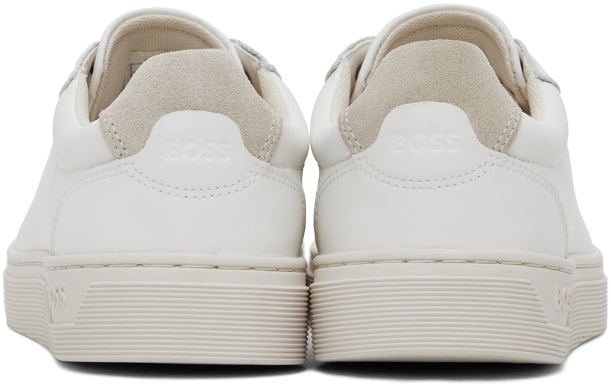 BOSS White Logo Sneakers