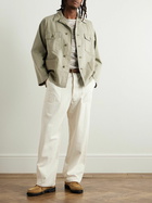 OrSlow - Herringbone Cotton-Canvas Shirt Jacket - Green