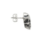 Ugo Cacciatori Silver Half Skull Stud Earrings