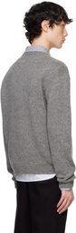 Maison Kitsuné Gray Dressed Fox Intarsia Sweater