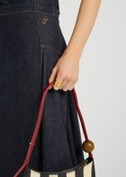 Jacquemus La Jupe De-nîmes Lavoir Denim Midi Skirt Navy