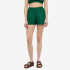 Howlin by Morrison Women's Howlin' Velour Wonder Short in Mezcal Green