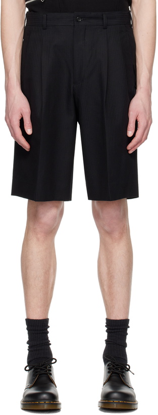 Photo: Comme des Garçons Homme Deux Black Pleated Shorts