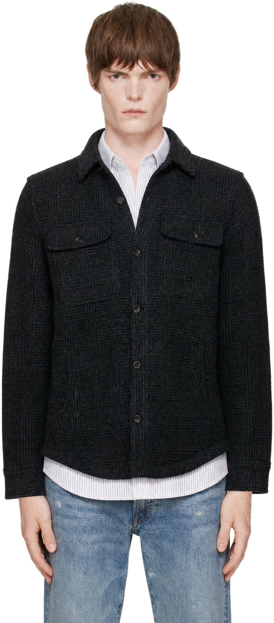 Polo Ralph Lauren Gray Knit Wool Shirt