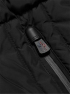 Moncler Grenoble - Fleece-Trimmed Quilted Shell Hooded Down Ski Jacket - Black