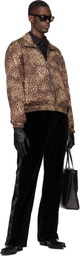 Ernest W. Baker Brown Cheetah Track Jacket