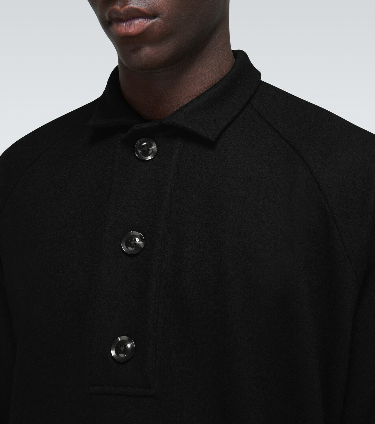 Winnie New York Oversized long-sleeved polo shirt