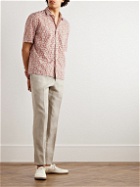 De Petrillo - Tapered Linen Drawstring Trousers - Gray