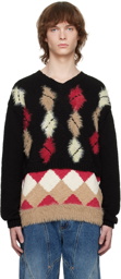 Andersson Bell Black Argyle Sweater