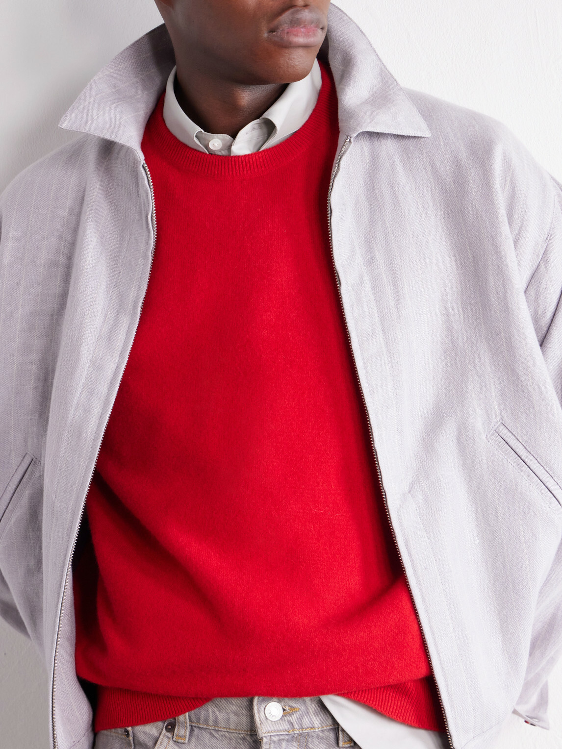 ssstein - Fulled Wool Sweater - Red