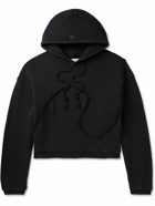 ERL - Panelled Cotton-Jersey Hoodie - Black