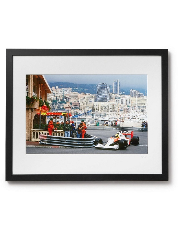 Photo: Sonic Editions - Framed 1991 Ayrton Senna, Monaco Grand Prix Print