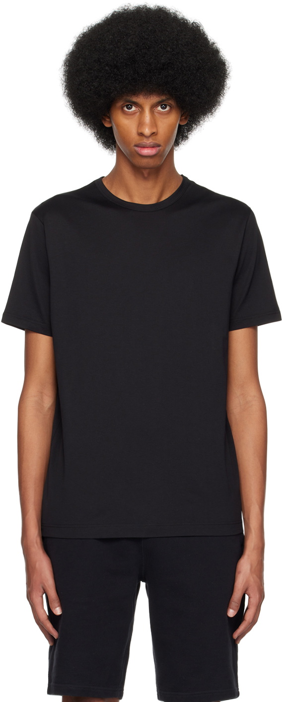 Sunspel Black Classic T-Shirt Sunspel