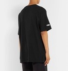 Heron Preston - Oversized Printed Cotton-Jersey T-Shirt - Black