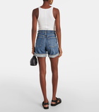 Agolde Dame high-rise denim shorts