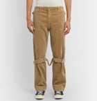 Human Made - Buckle and Zip-Detailed Cotton-Corduroy Trousers - Neutrals