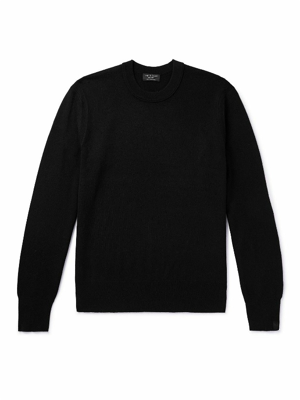 Photo: Rag & Bone - Harding Slim-Fit Cashmere Sweater - Black