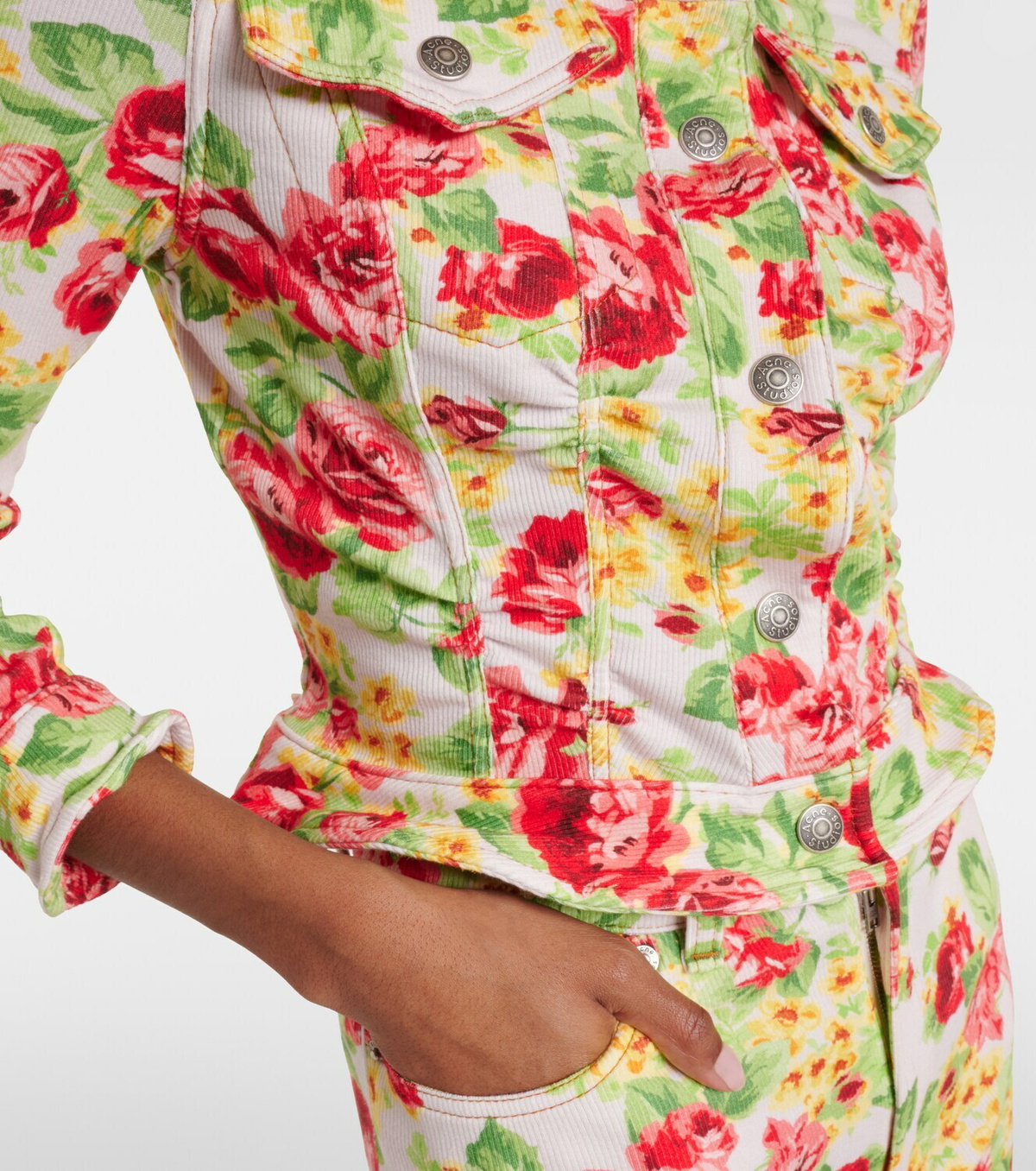 Acne Studios Ojalva floral denim jacket