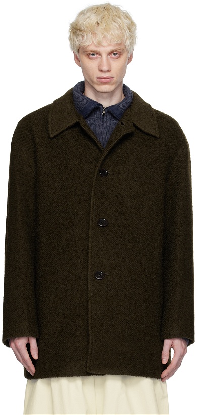 Photo: AMOMENTO Brown Buttoned Coat