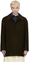 AMOMENTO Brown Buttoned Coat