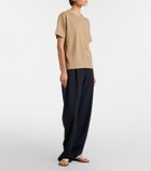The Row Orlan cotton and silk-blend T-shirt