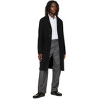 Jil Sander Black Melton Coat