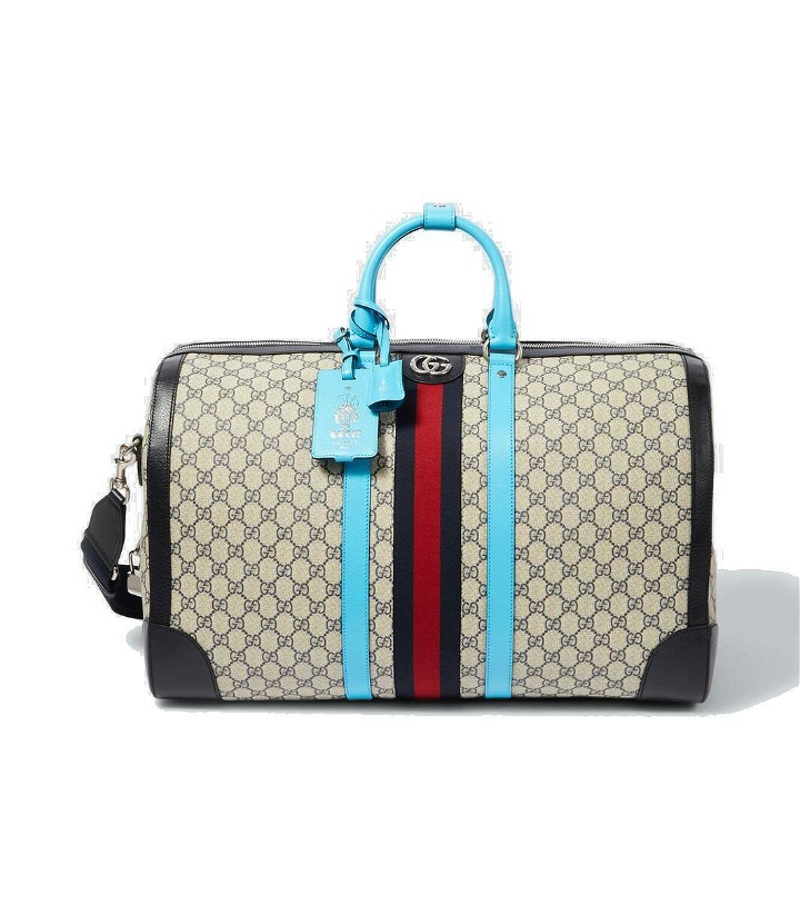 Photo: Gucci Gucci Savoy Medium GG canvas duffel bag