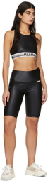 MSGM Black Nylon Sports Bra