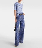 Etro Printed cotton jersey T-shirt