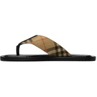 Burberry Beige Check Pavilion Sandals​