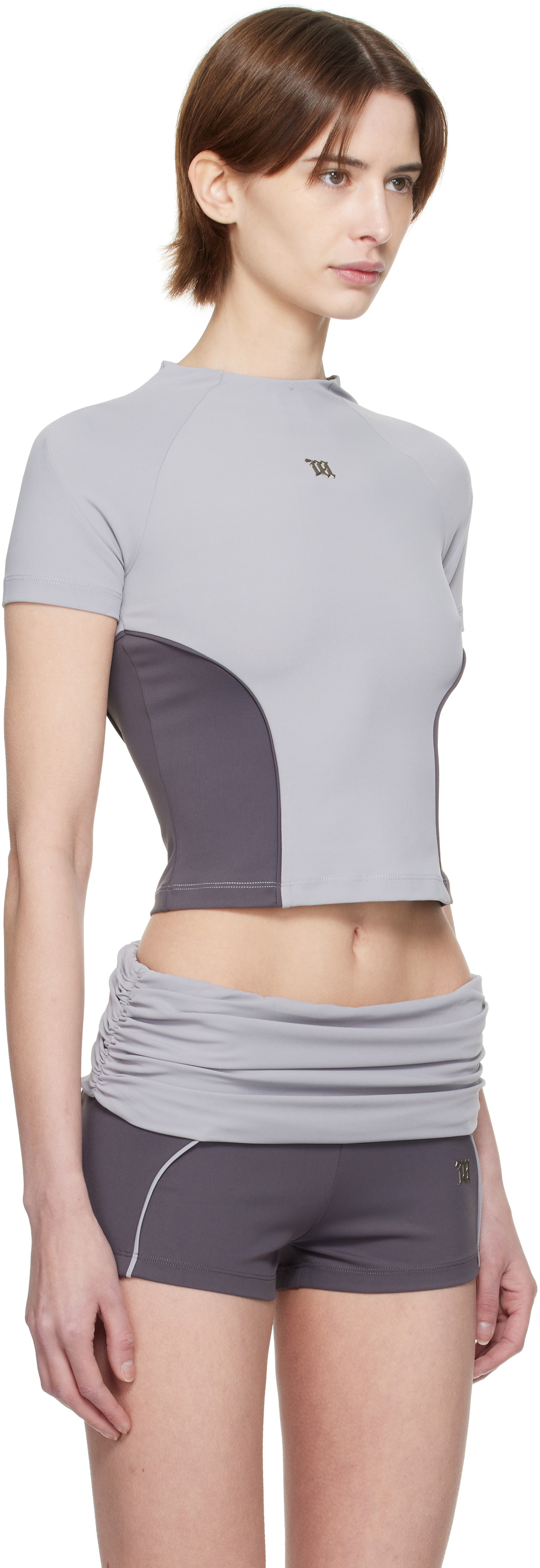 MISBHV Gray Lycra Sport T-Shirt