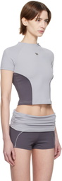 MISBHV Gray Lycra Sport T-Shirt